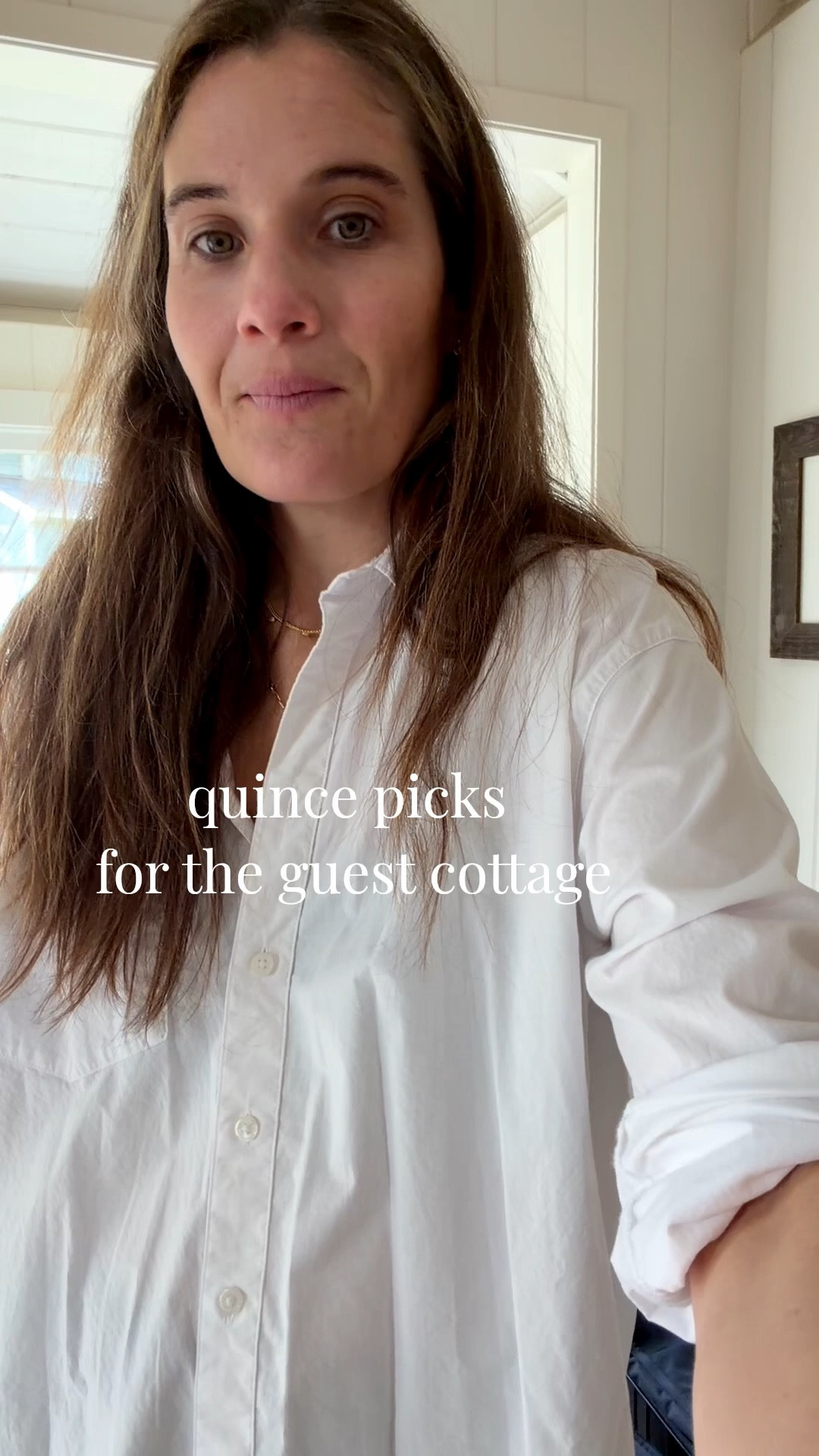 If your guest room needs a little refresh, start here!
Crisp linen bedding, easy blackout curtains that instantly elevate a space, and a robe in the closet so your guests feel like they checked into a boutique hotel.Linking my go-to @onequince favorites. #quincepartner

