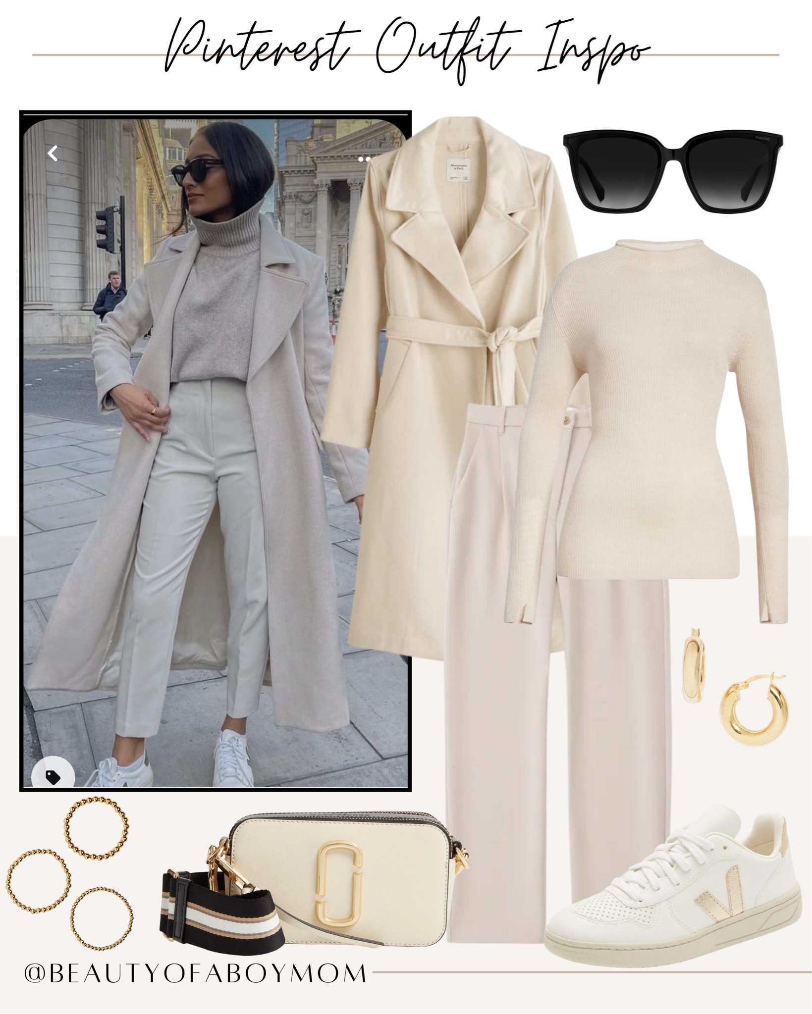 Pinterest outfit inspo - monochrome outfit - trousers - wrap coat - crossbody bag 

#LTKSeasonal #LTKstyletip #LTKshoecrush
