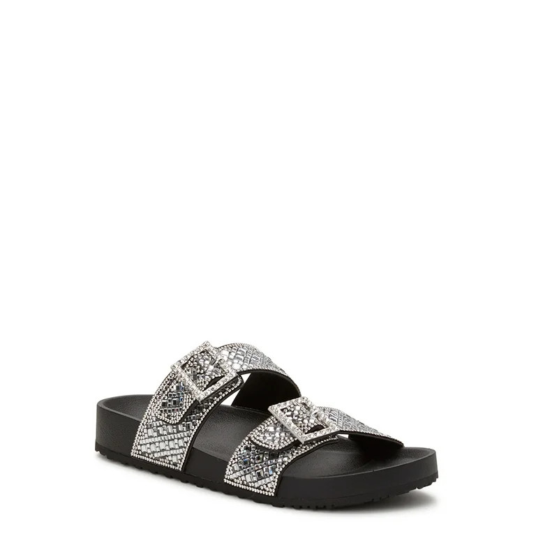 Madden NYC Women's Embellished Footbed Sandals | Walmart (US)