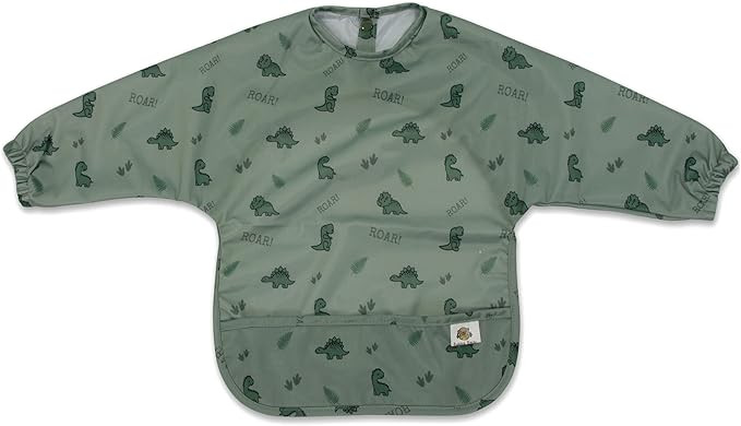 Bubba Bear Long Sleeve Baby Bib | Full Sleeved Smock Bibs for Babies Eating | Mess Proof Sleeves ... | Amazon (US)