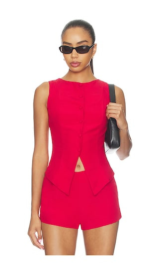 Jess Top in Red | Revolve Clothing (Global)