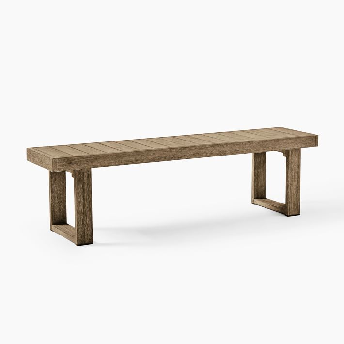 Portside Outdoor Dining Bench | West Elm (US)