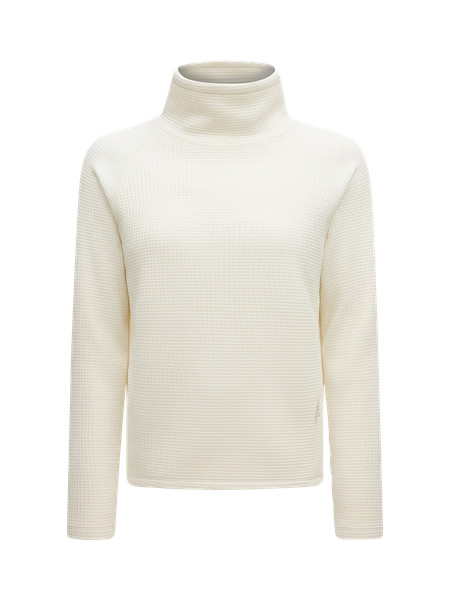 Waffle-Knit Funnel-Neck Long-Sleeve Shirt | Lululemon (US)