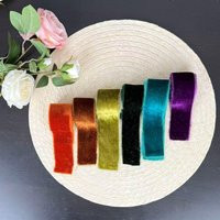 Handmade Velvet Ribbon Frayed Edge Wedding Bouquet Ribbon | Etsy (US)