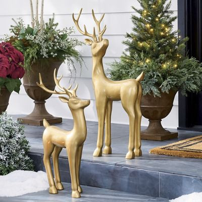Antique Brass Deer | Grandin Road | Grandin Road