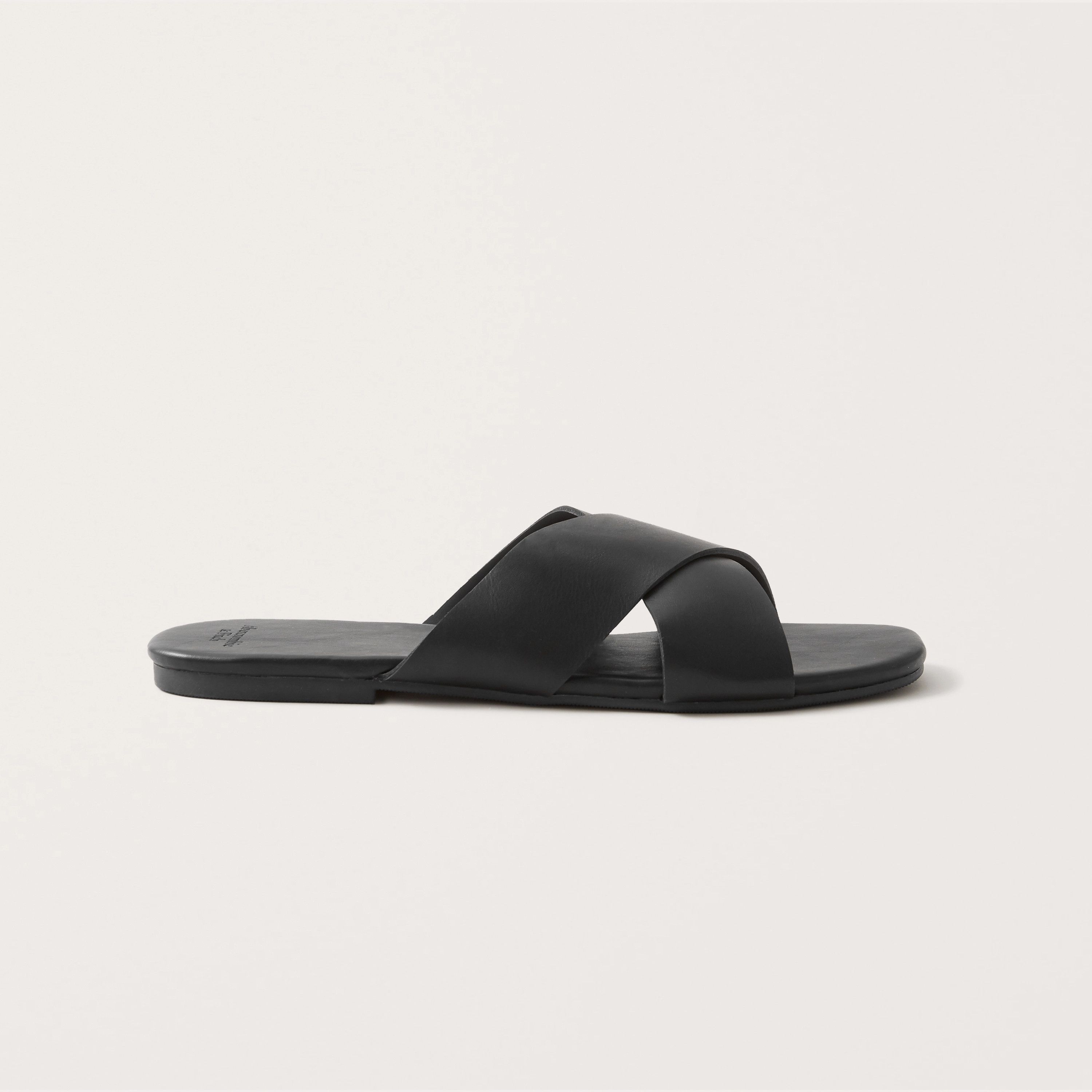Criss-Cross Strap Slide Sandals | Abercrombie & Fitch (US)