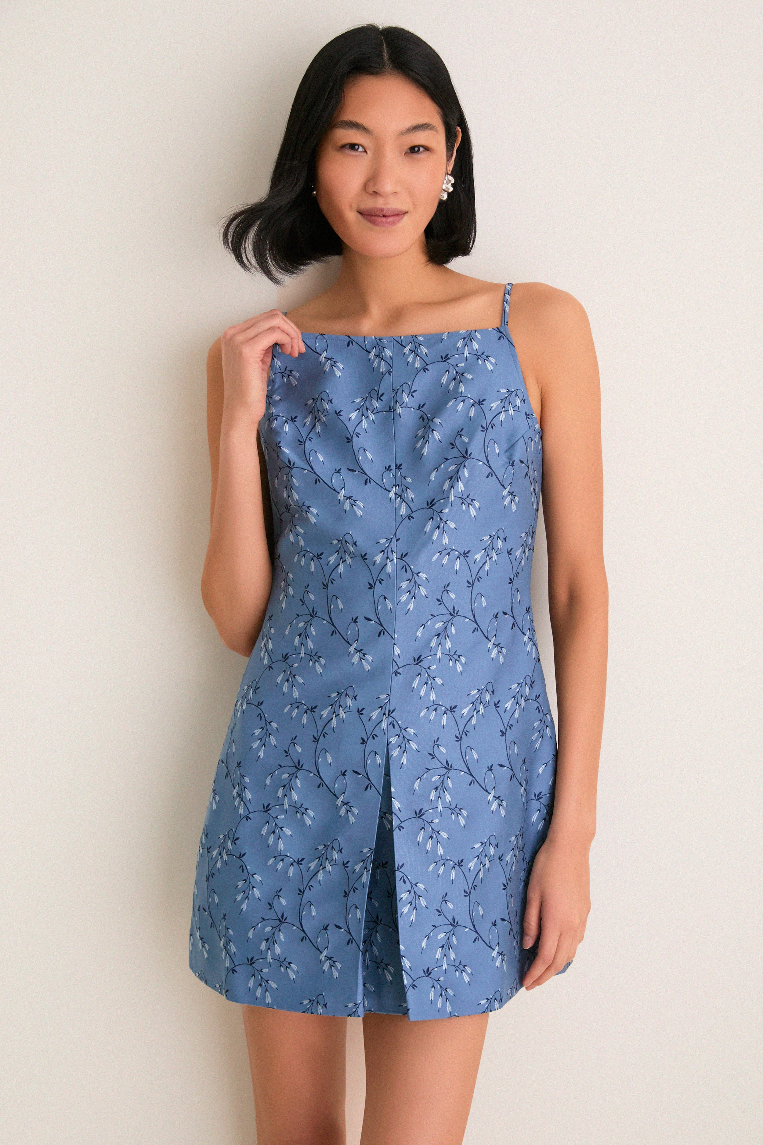 Dancing Willow Blue Fae Mini Dress | Tuckernuck (US)