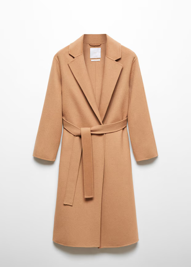 Belt handmade coat -  Women | Mango United Kingdom | MANGO (UK)
