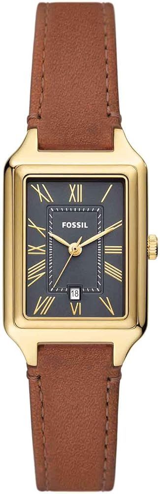 Fossil Raquel Three-Hand Date LiteHide™ Leather Watch - ES5303 | Amazon (US)