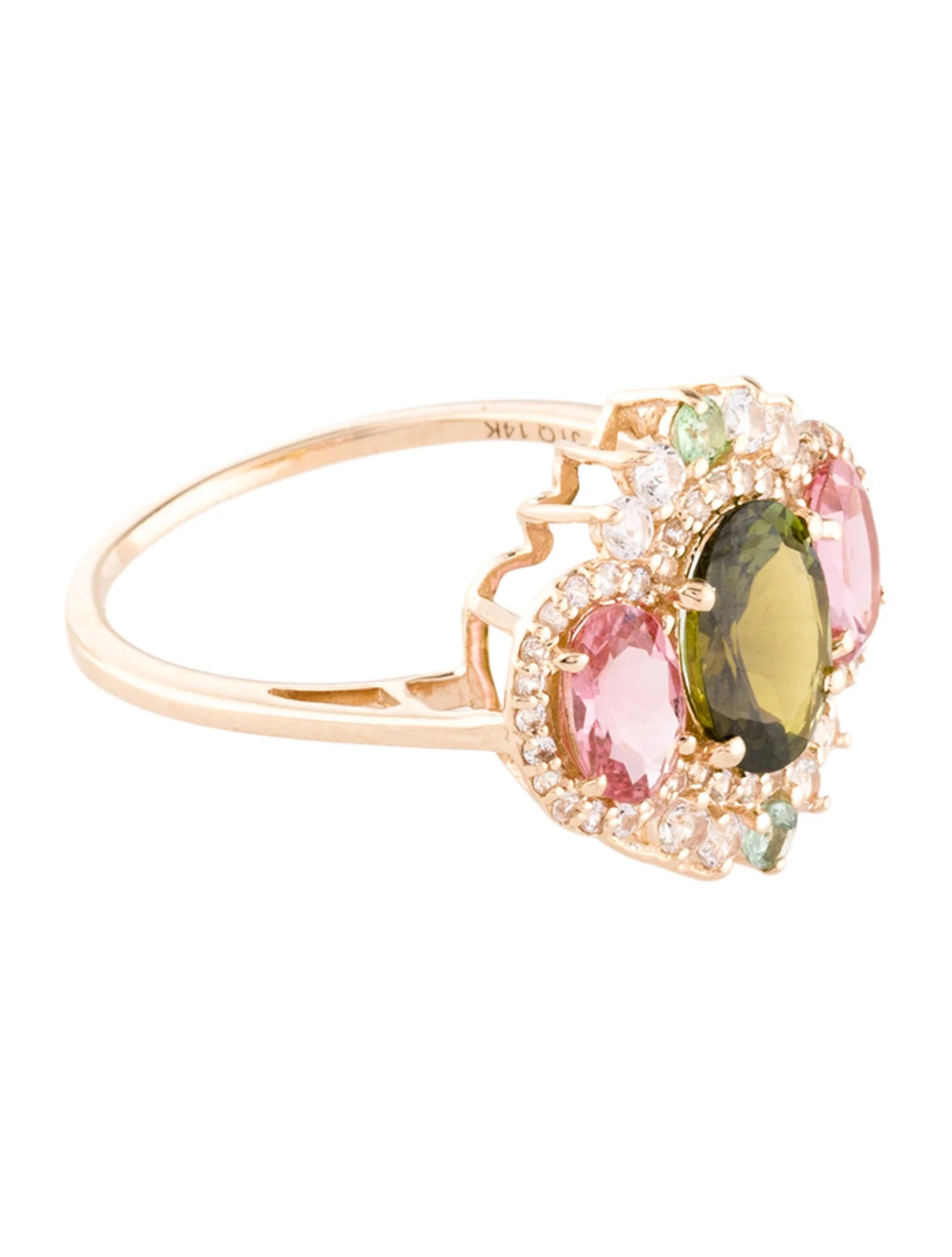 Ring 14K Tourmaline & Sapphire Cocktail Ring - Cocktail Ring, Rings - RRING364905 | The RealReal | The RealReal