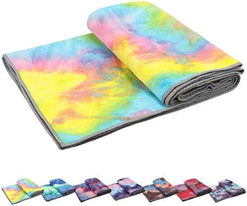 Yoga Towels , Non Slip Hot Yoga Towel Skidless Waffle Texture, 100% Absorbent Odorless Microfiber... | Amazon (US)