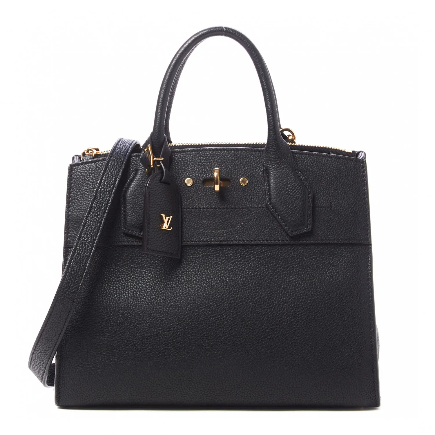 LOUIS VUITTON Taurillon City Steamer PM Black | FASHIONPHILE | Fashionphile