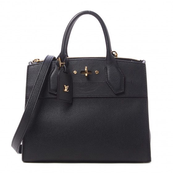 LOUIS VUITTON Taurillon City Steamer PM Black | FASHIONPHILE | Fashionphile