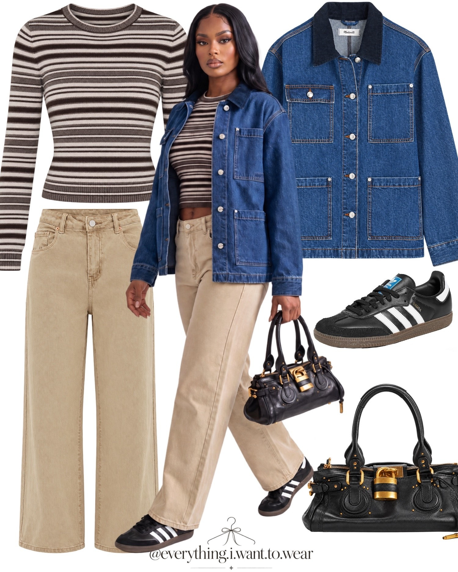 Casual outfit, Monday style, track set, tiered skirt outfit, denim jacket look, everyday outfit, weekend outfit, easy outfit, comfy chic, relaxed outfit #CasualOutfit #MondayStyle #OutfitInspo #FallOutfitIdeas

#LTKootd