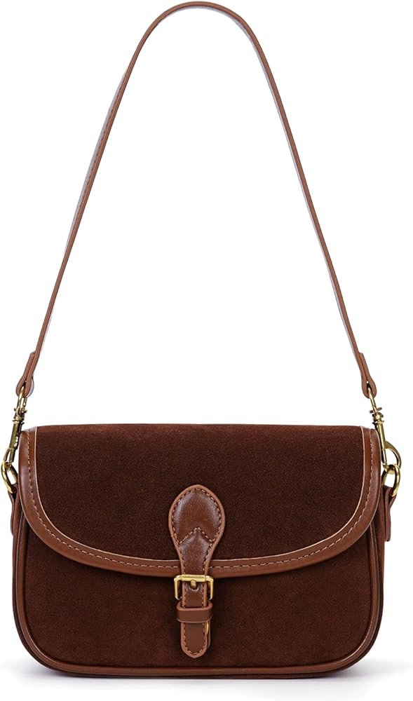 YFGBCX Small Shoulder Bag Crossbody Purse for Women Suede Bag 2024 Fall Purse Suede Handbag Satch... | Amazon (US)
