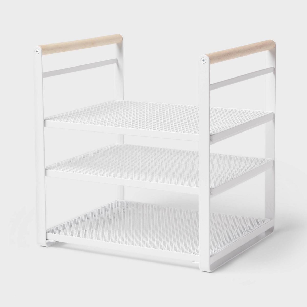 Metal 3-Tier Adjustable Shelf Box Organizer White - Brightroom™ | Target