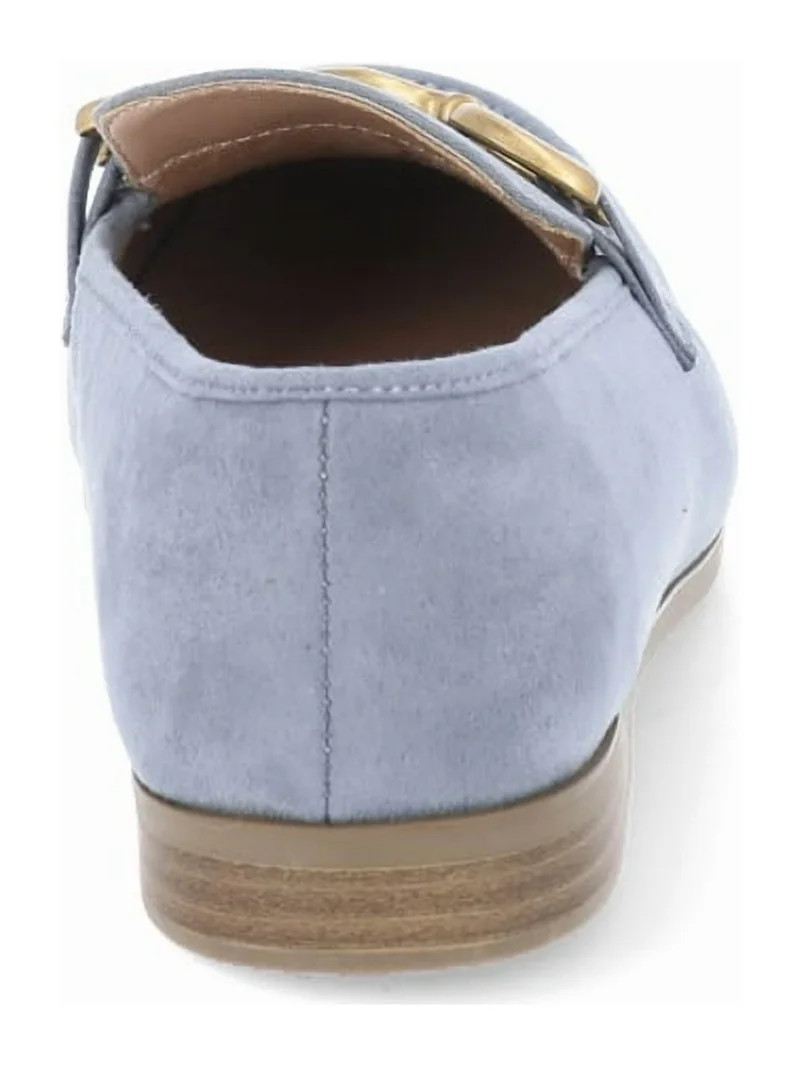 Time and Tru Women's Faux Leather Buckle Loafers | Walmart (US)