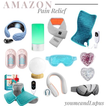 Amazon pain relief, migraine relief, sore muscles, eye patches, ice packs, heating pads, hand warmers, light therapy, neck warmer, ice therapy, neck heating pad, eye massager, heated neck wrap, pain management, YoumeandLupus, Amazon finds 

#LTKGiftGuide #LTKhome #LTKfamily