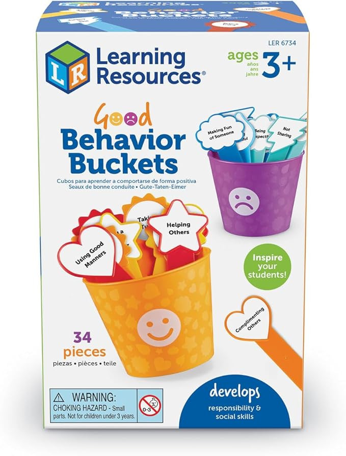 Learning Resources Good Behaviour Buckets, Social Emotional Toy, Preschool Toy, Ages 3+, Multi | Amazon (US)