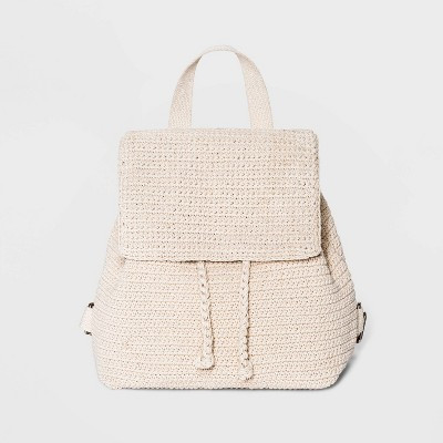 Chevron Crochet Flap Backpack - Wild Fable™ Off-White | Target