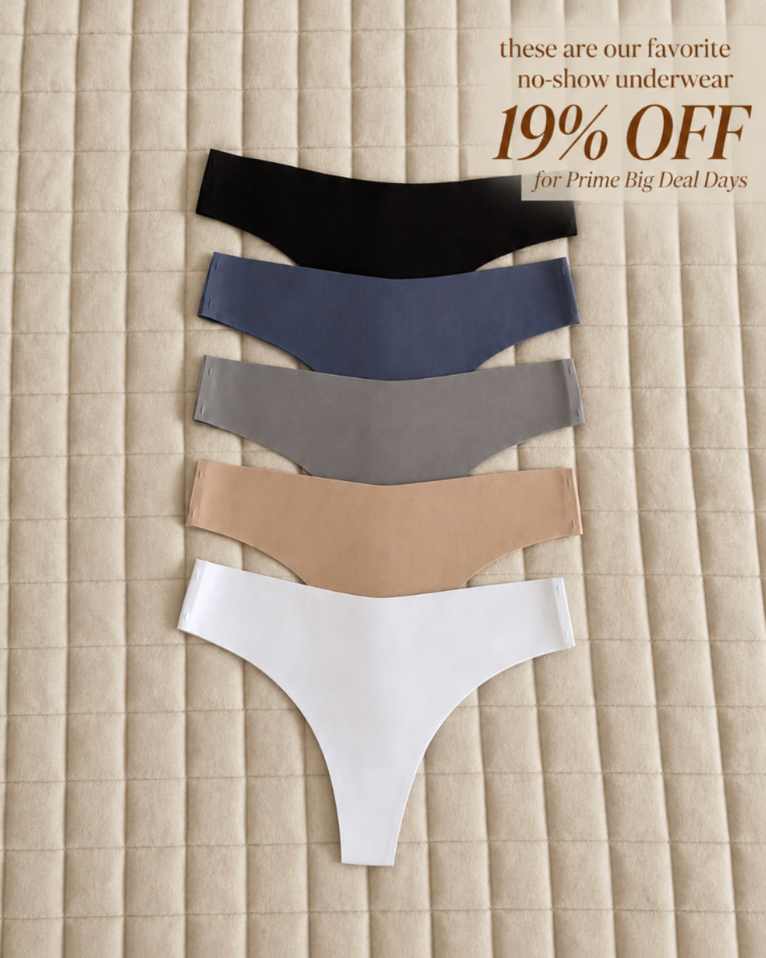 voenxe Seamless Women Underwear Thongs,No Show Ladies Workout Thong,5 Pack
 

 #LTKmorningroutine #LTKActive #LTKSaleAlert
