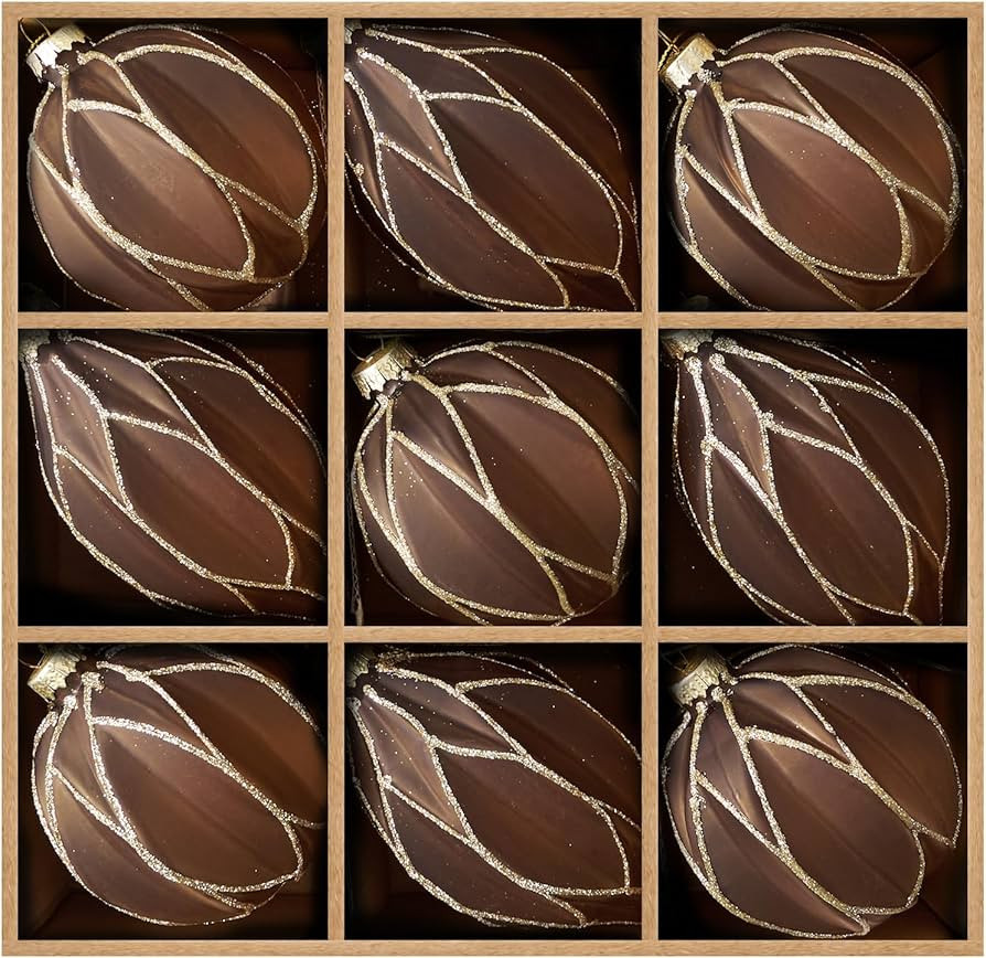 WDS WONDROUS Christmas Ball Ornaments, Vintage Ball & Teardrop Xmas Tree Ornament Set, Hanging As... | Amazon (US)