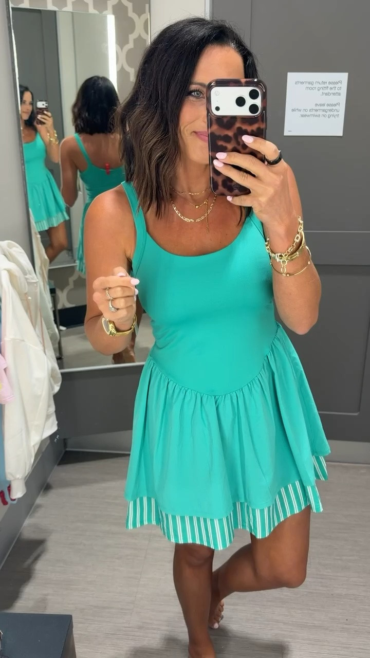 Okay wait… this athletic dress is so cute 💚 It has built-in shorts, is insanely comfortable, and actually looks flattering on. One of those pieces you can wear for a walk, errands, the ball field, or a casual summer day and still feel put together.

Size XS, 5’3 for reference

#LTKStyle #LTKFinds #TargetStyle #TargetFashion #AthleticDress #SummerStyle #CasualOutfit #TargetRun #AffordableFashion #OOTD
