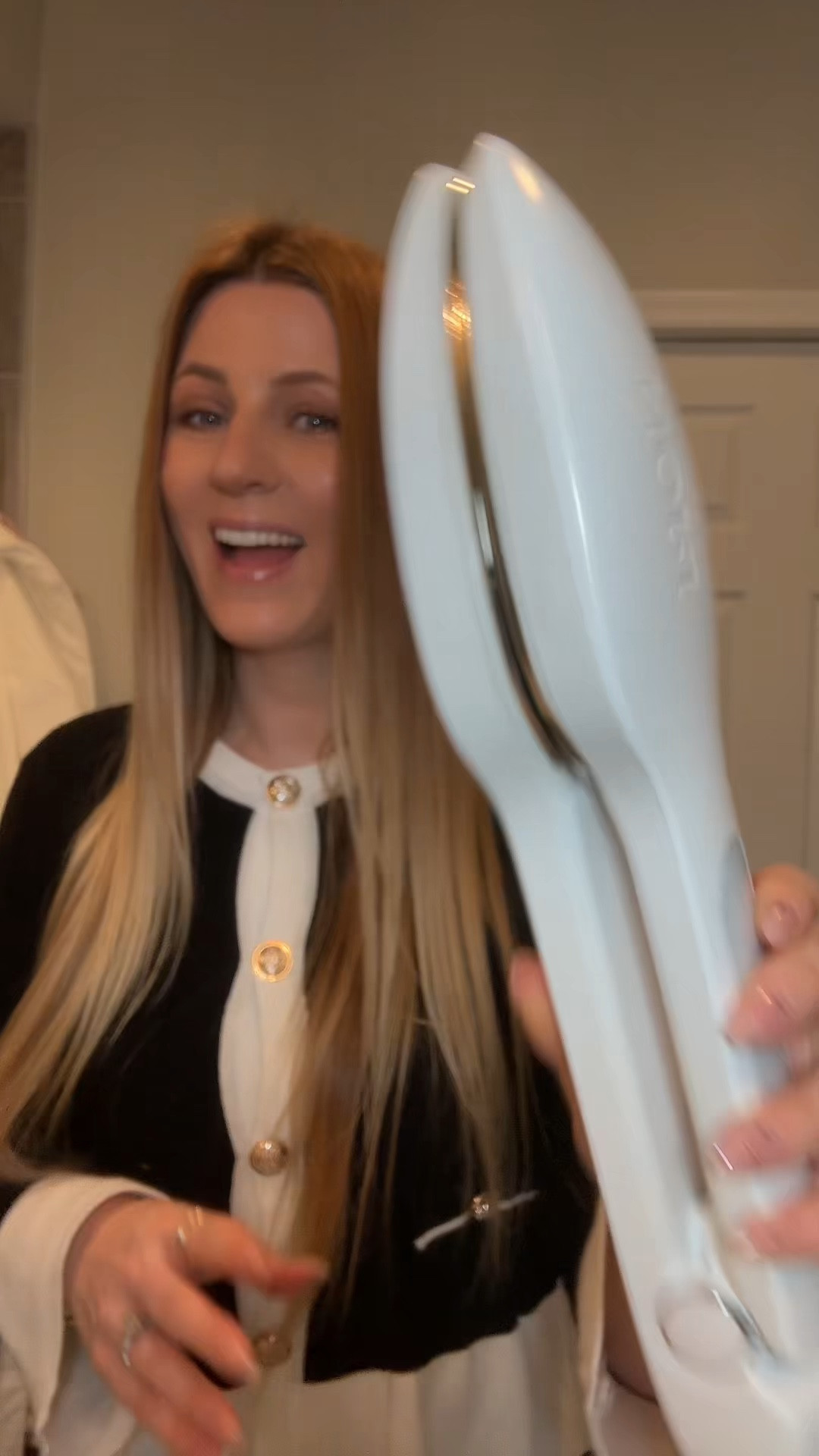 Steam handheld clothing iron and steam hair straightener.ore gentle on fine hair and fabrics. 

#LTKmomlife #LTKTravel #LTKBeauty