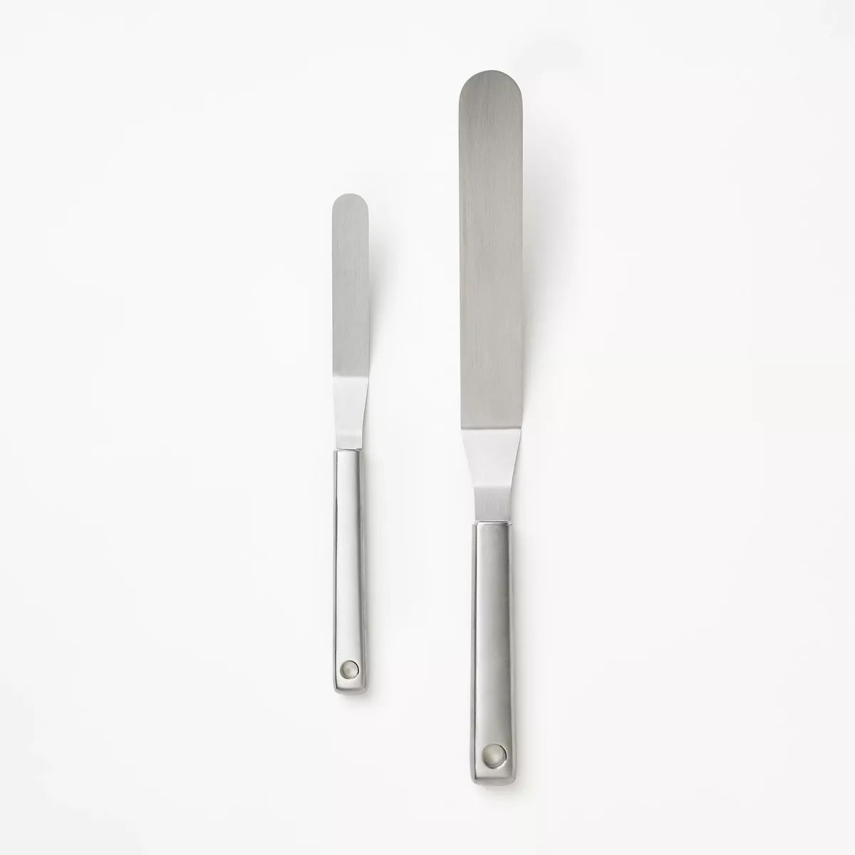 2pk Stainless Steel Icing Spatula Set Silver - Figmint™ | Target
