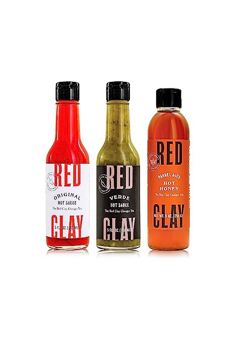 Red Clay Hot Sauce and Hot Honey, All-Stars Variety Pack (3 Count), with Original Hot Sauce (5 oz... | Amazon (US)