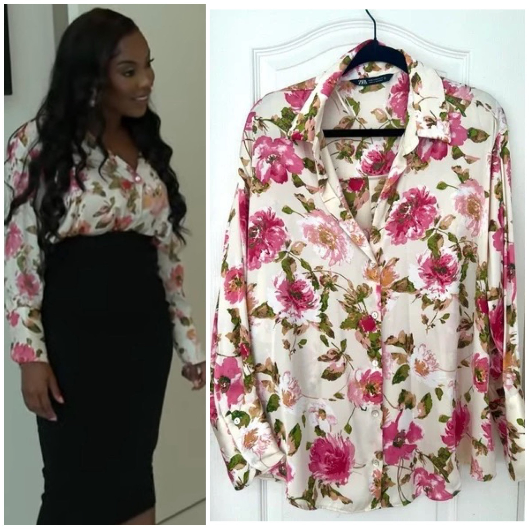 Caroline Brooks’ Floral Blouse 