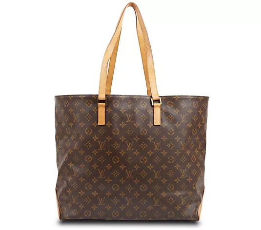 Pre-Owned Louis Vuitton Cabas Alto Monogram  Brown - QVC.com | QVC