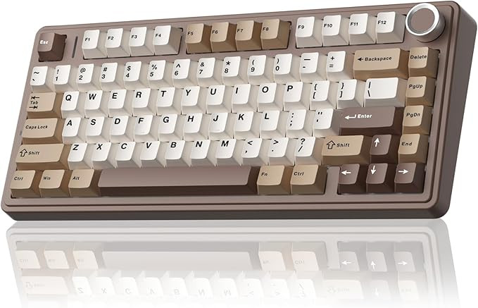 AULA F75 75% Wireless Mechanical Keyboard, Hot Swappable Creamy Keyboard, Pre-lubed Linear Switch... | Amazon (US)