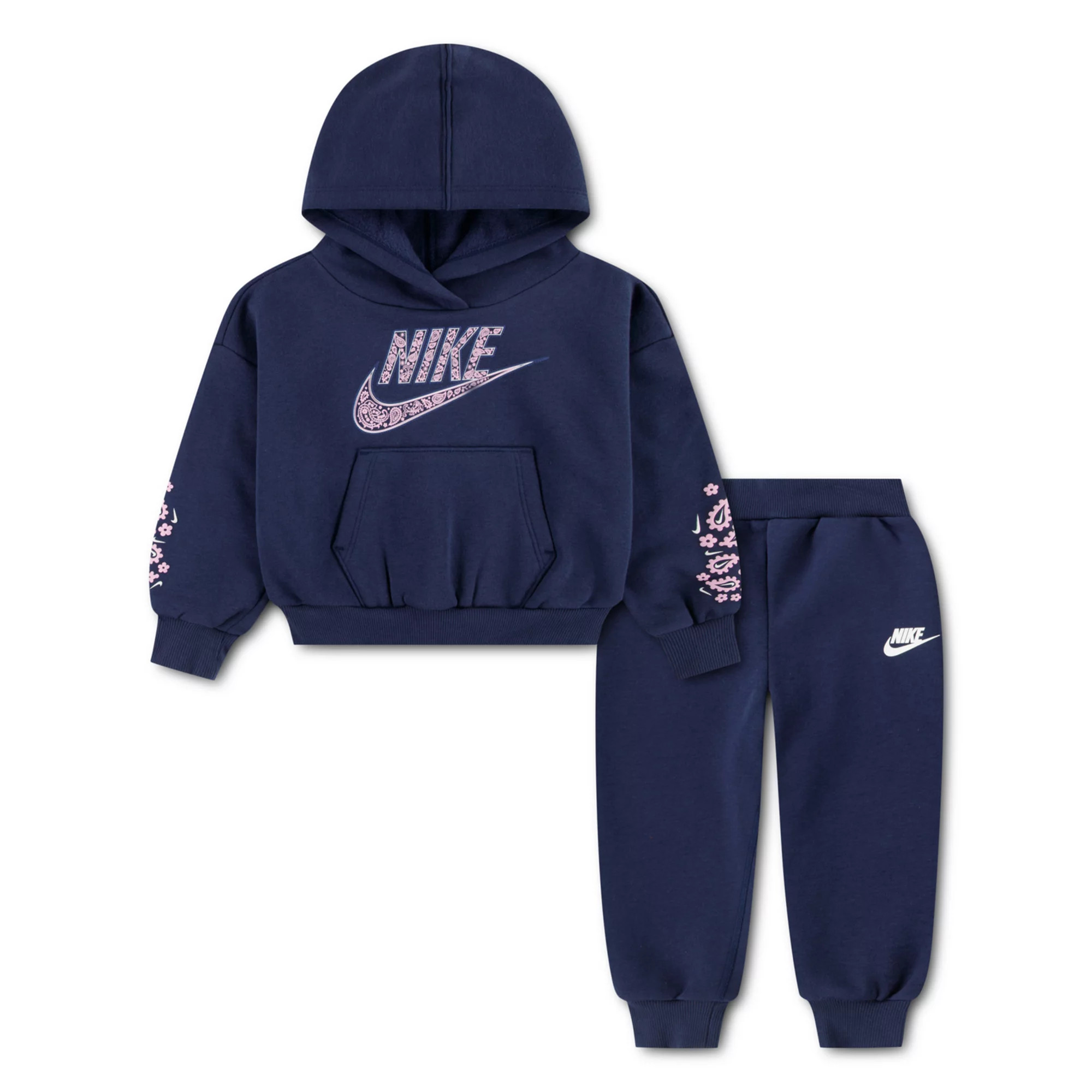 Baby Toddler & Little Girls 12 months-6x Nike Retro Remix Paisley Hoodie & Jogger 2-Piece Set | Kohl's