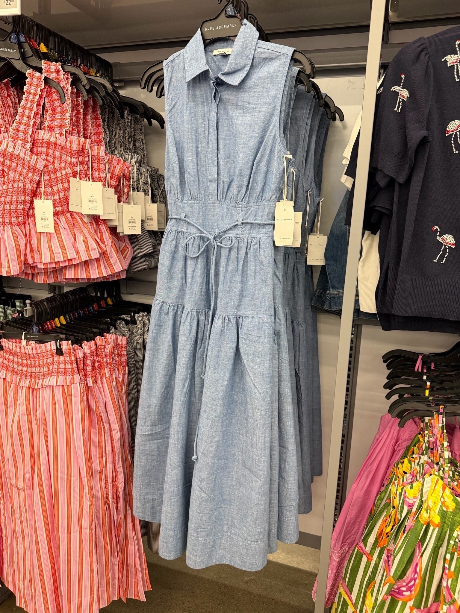 This dress has such a timeless feel. The chambray fabric keeps it lightweight, while the collared neckline, adjustable waist tie, and full skirt give it a classic silhouette that you’ll wear for years.

chambray dress, shirt dress, midi dress, fall transition outfit, lightweight dress, casual dress, classic style, everyday outfit, women’s fashion, blue midi dress, TheMomInStyle

#LTKTravel #LTKOver40 #LTKdayinmylife