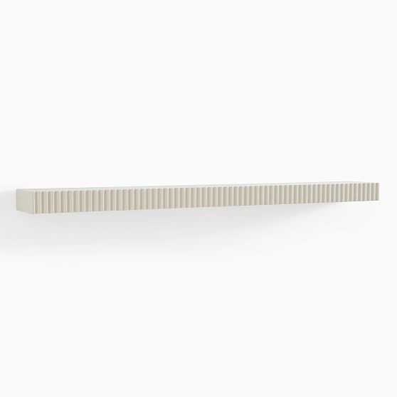 Quinn floating wall shelf in white