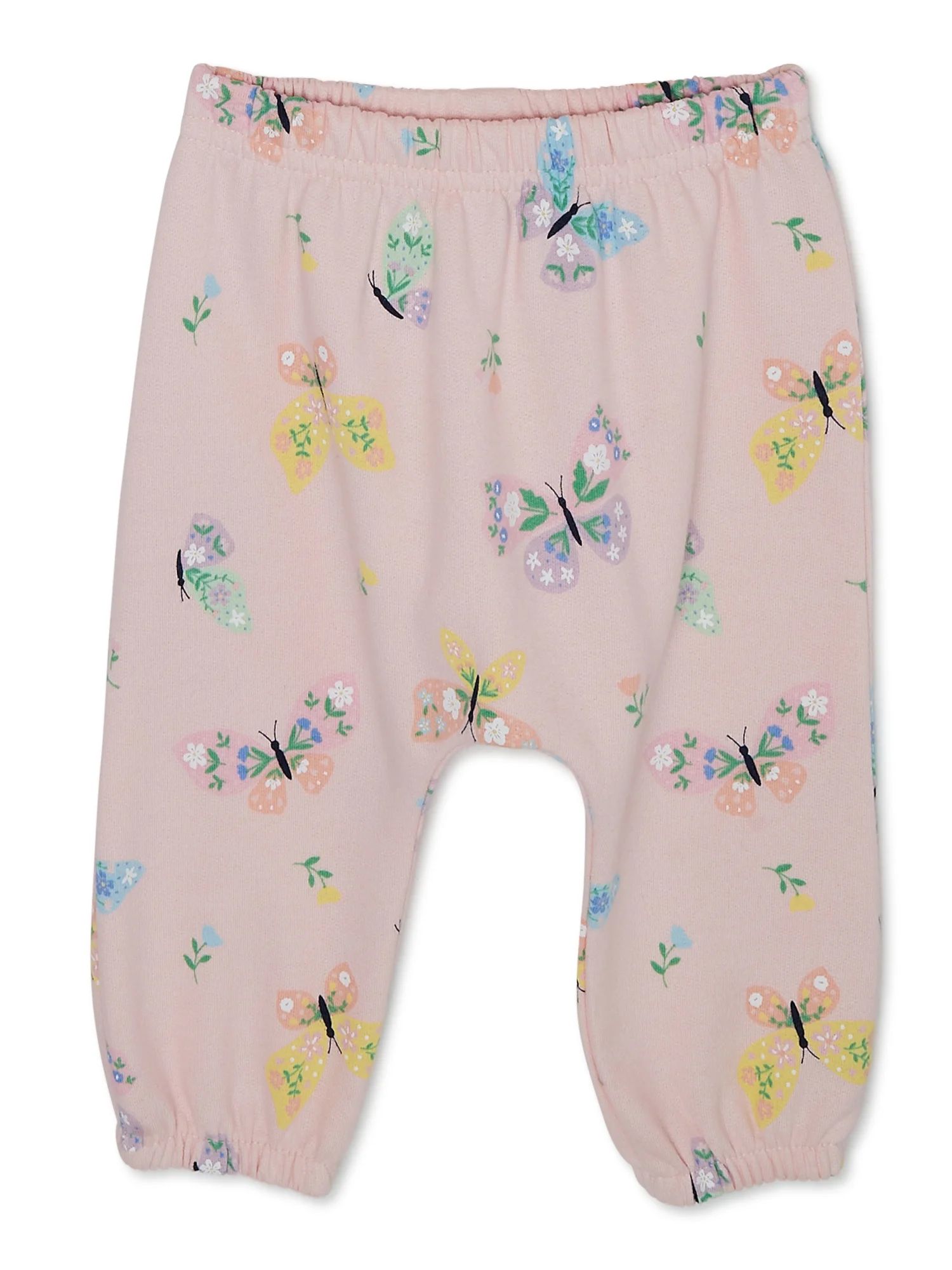 Garanimals Baby Girl Print Fleece Pants, Sizes 0-24 Months - Walmart.com | Walmart (US)