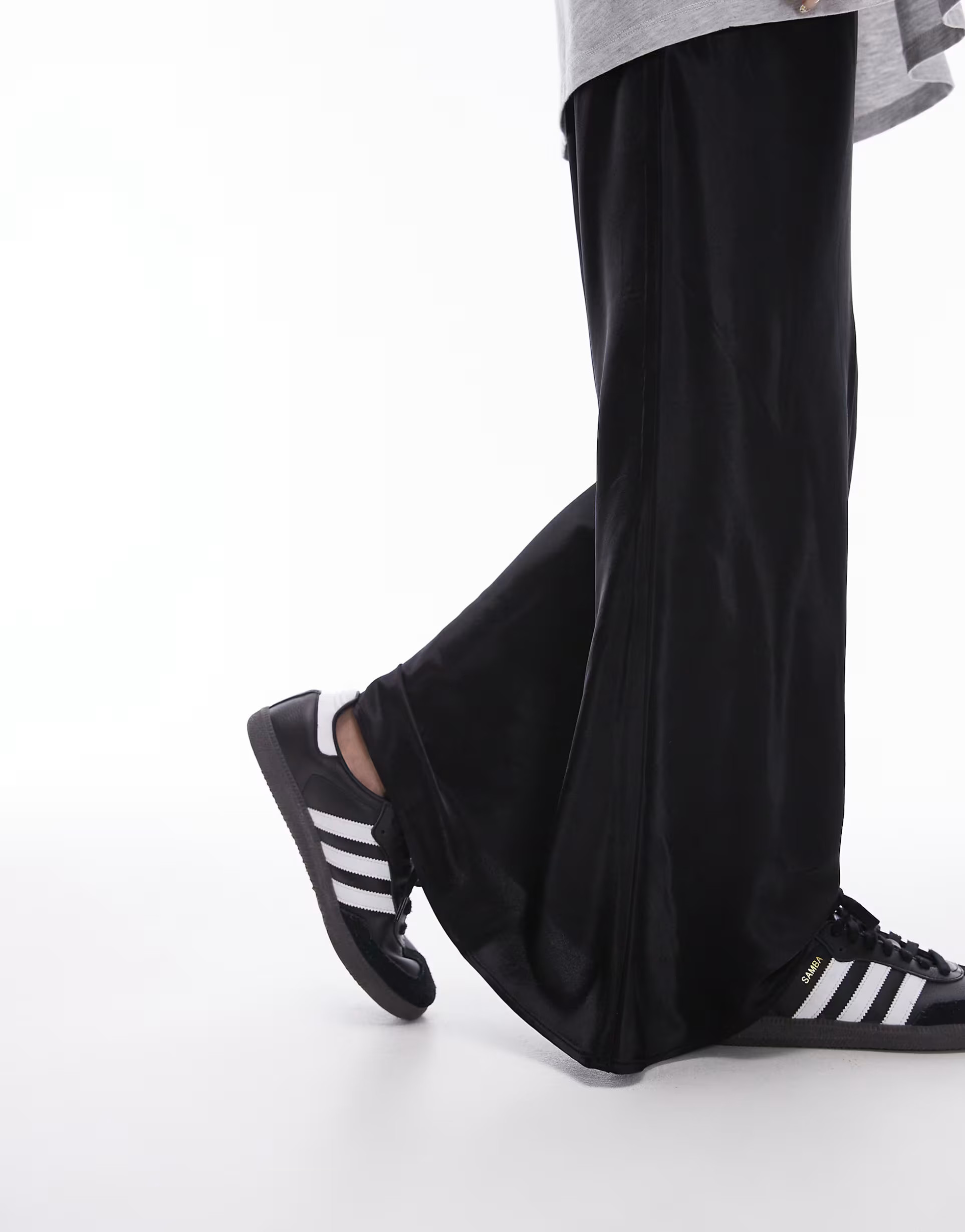 Topshop satin maxi skirt in black | ASOS (Global)