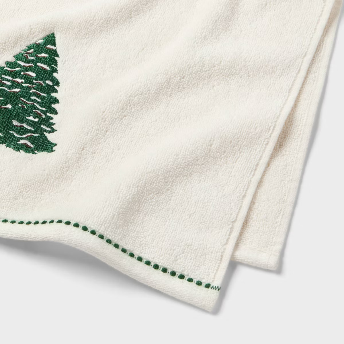 2pk Tree Christmas Hand Towels Cream - Threshold™ | Target