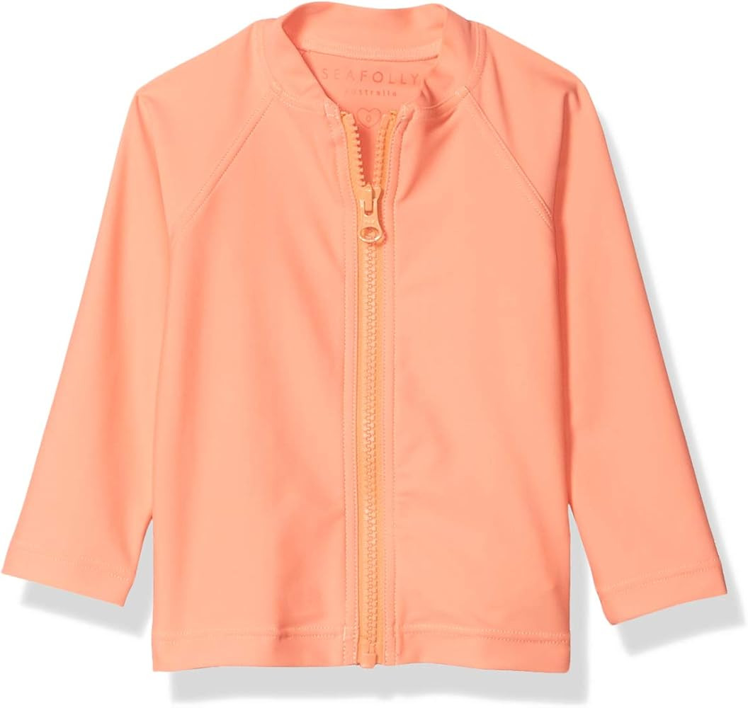 Seafolly Baby Girls' Long Sleeve Zip Front Rashguard | Amazon (US)