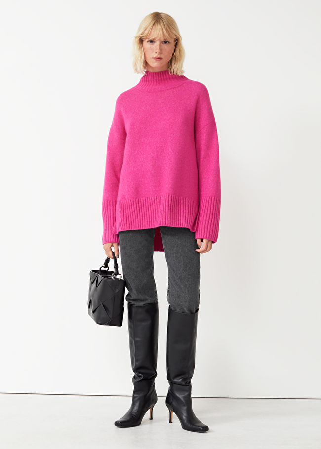 Mock Neck Knit Sweater | & Other Stories US