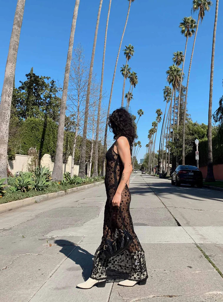 Britton Lace Maxi Dress Black | Princess Polly US