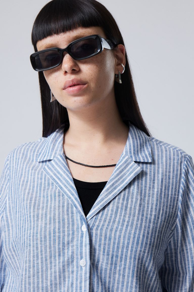 Trust Structured Linen Mix Shirt | H&M (UK, MY, IN, SG, PH, TW, HK)