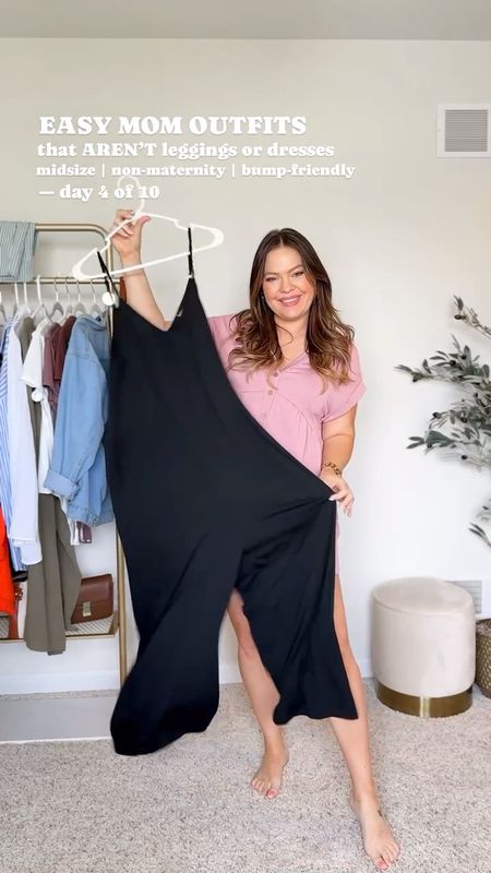 Bump friendly jumpsuit from Amazon / non maternity - wearing my true size large / has pockets and comes in other colors - also linked the other sandal options from my video 

#LTKstyletip #LTKSeasonal #LTKfindsunder50