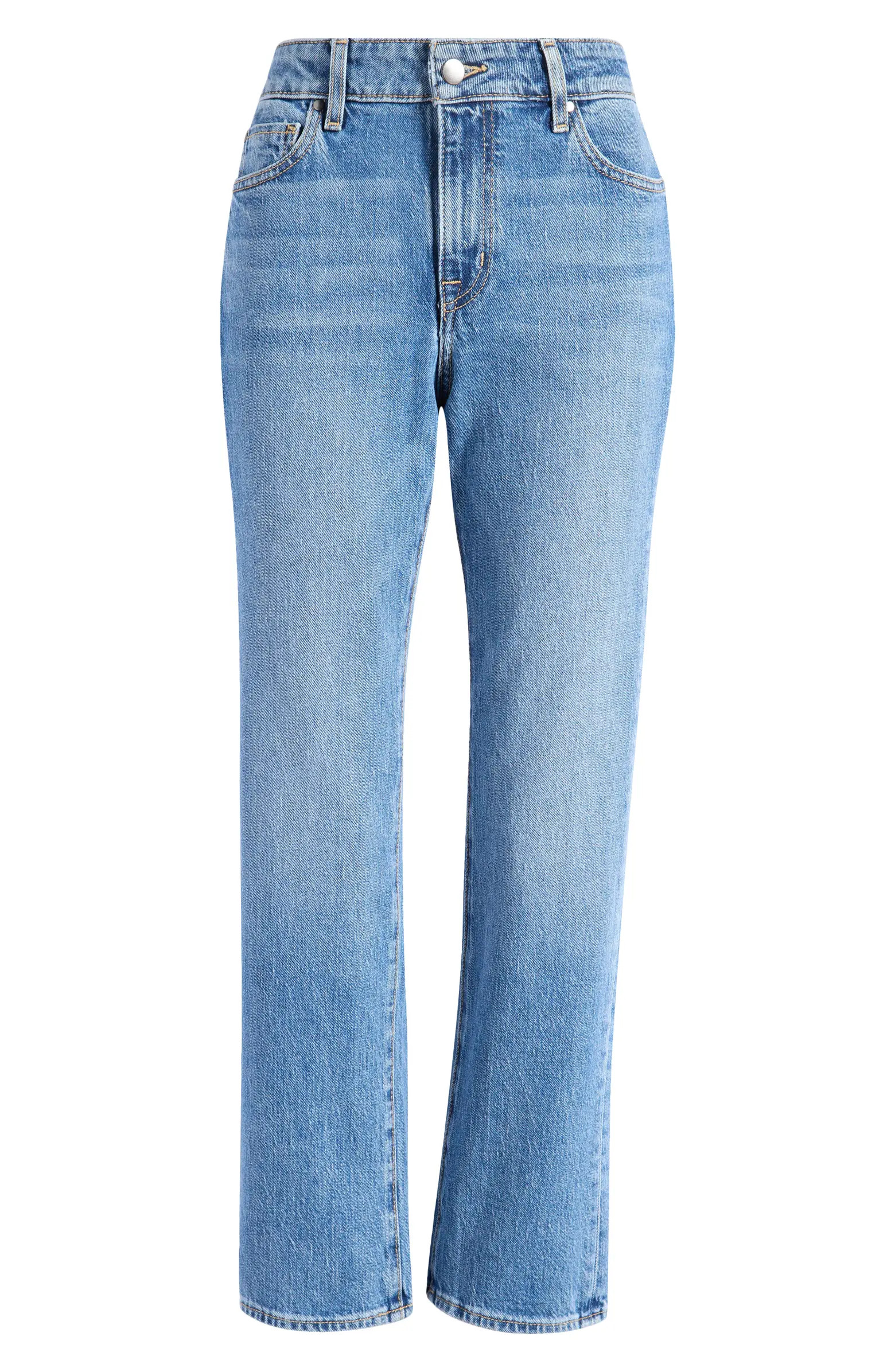 Mid Rise Straight Leg Ankle Jeans | Nordstrom
