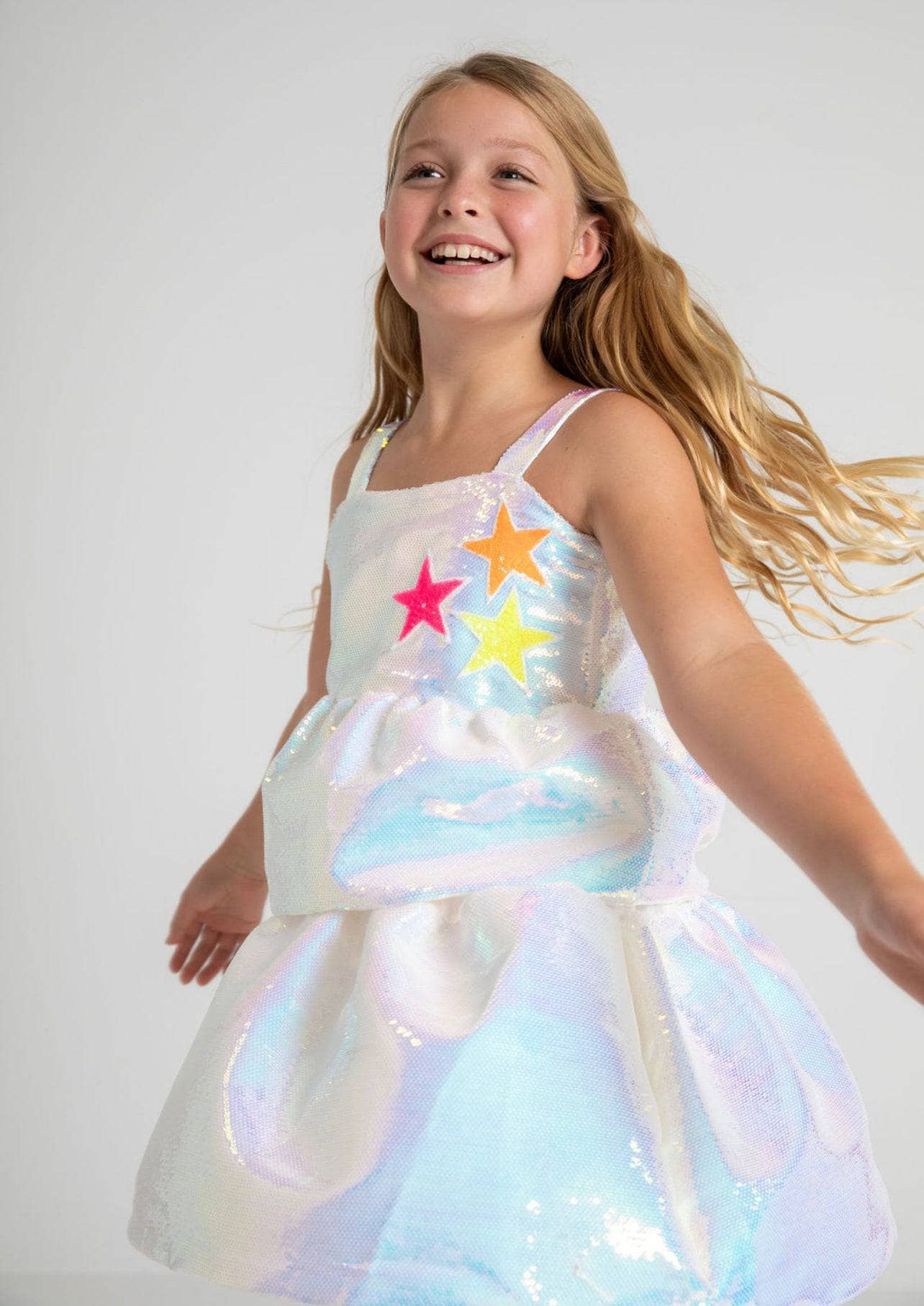 Tiered Stars Sequin Dress | Lola + The Boys
