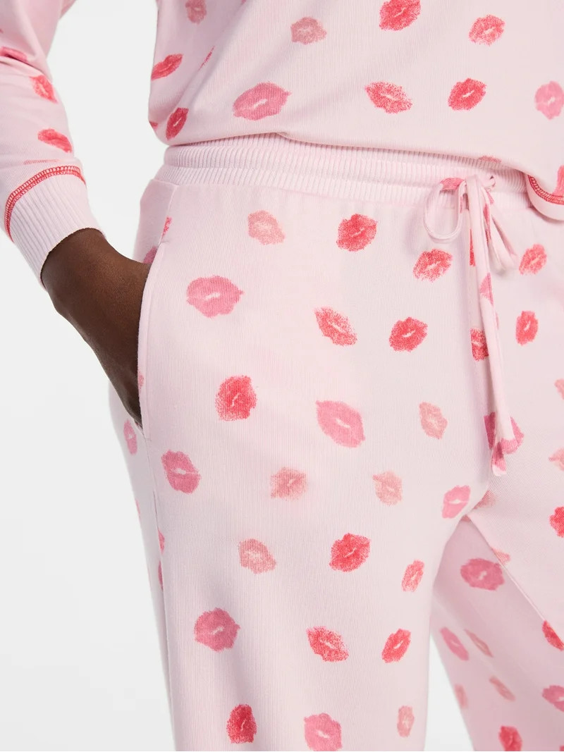 Joyspun Women's Cozy Lounge Collection Hacci Knit Sleep Pants, 29.5'' Inseam, Sizes XS-3X | Walmart (US)