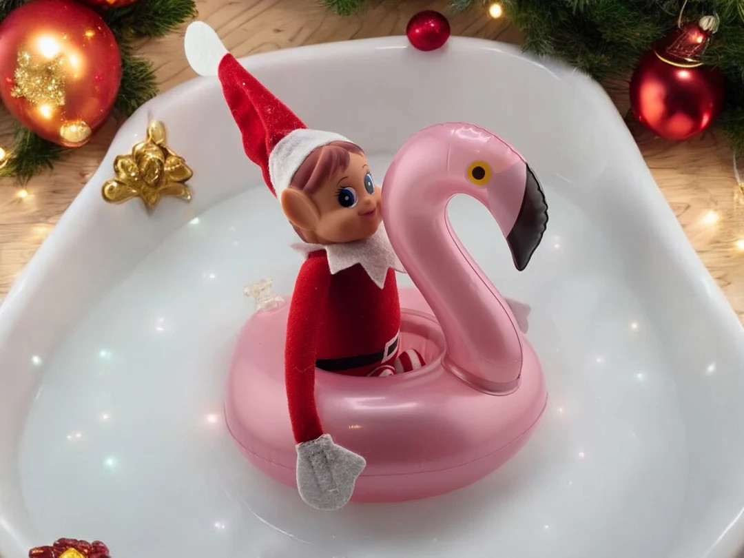 Inflatable Flamingo Elf Prop | Elf Kit | Christmas Magic Elf Accessory | Etsy (US)