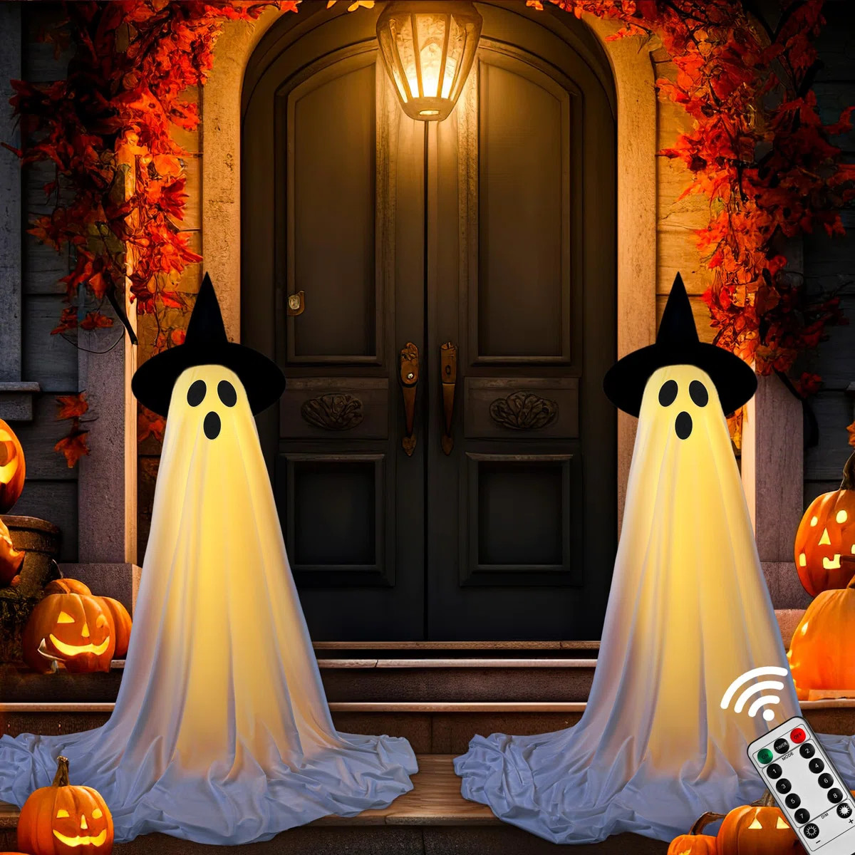 2Packs Halloween Decorations Outdoor,Halloween Party Decorations Indoor,Spooky Ghost Decor With R... | Wayfair North America