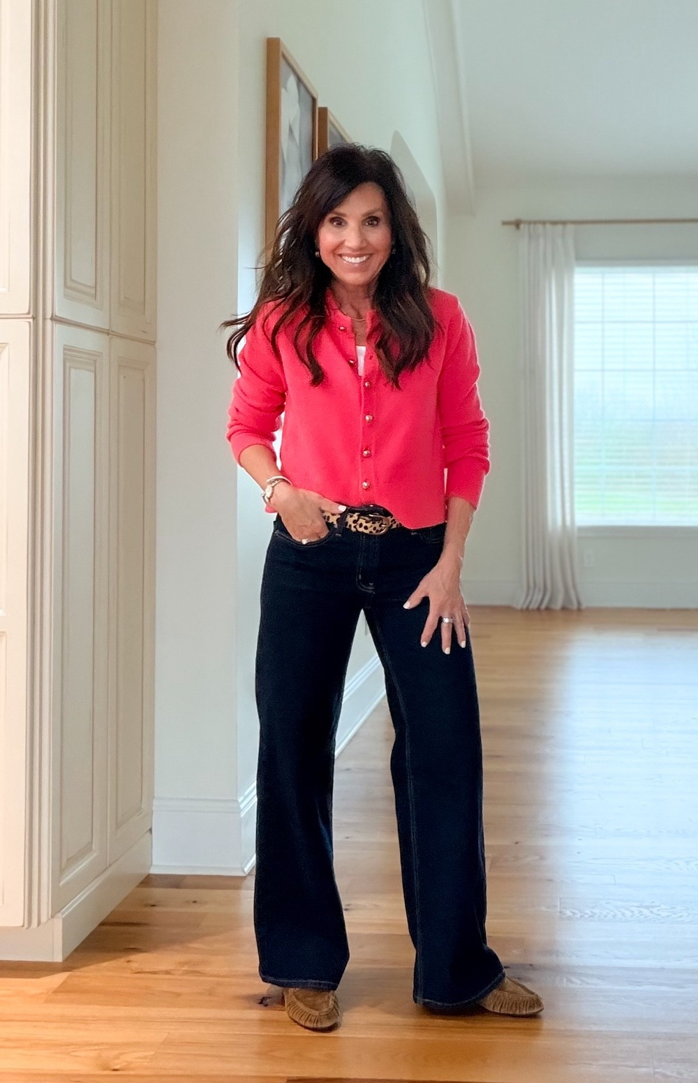 What I’m wearing 
Cardigan - small 
Tank top - small 
Denim 4

#LTKSeasonal #LTKSaleAlert #LTKOver40